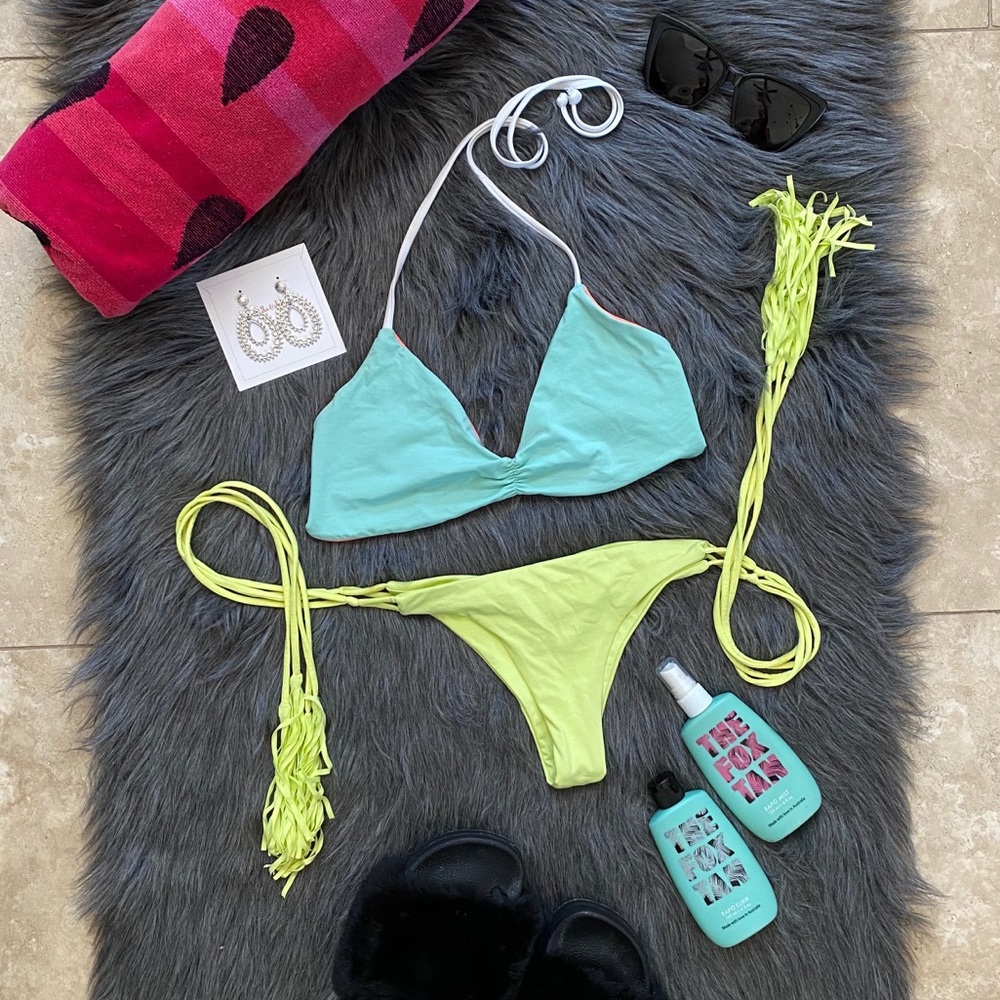 L*Space Color Block Reversible Bikini Top